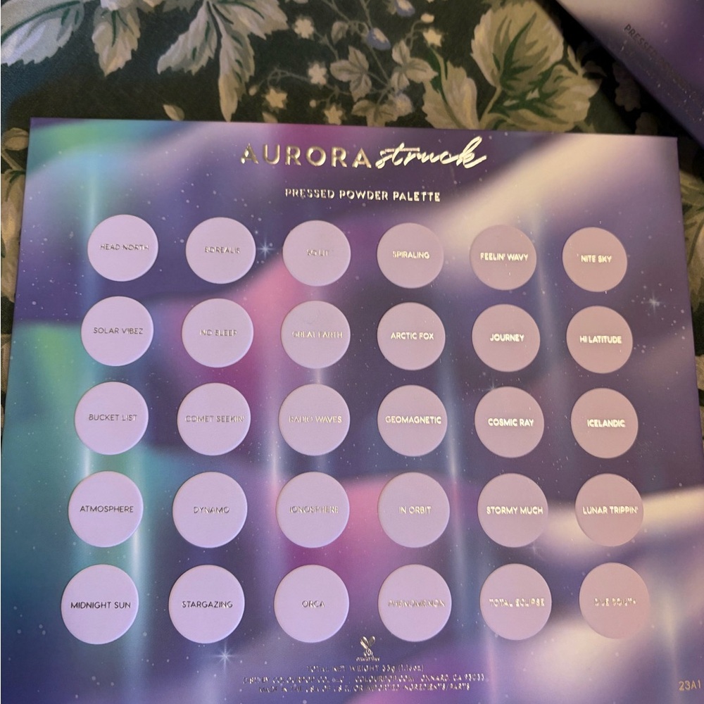 ColourPop Aurora Struck Ltd edition palette. In box and a few colors swatched. - Picture 6 of 7